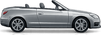Cabriolet, vue de profil