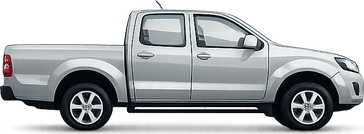 Pick-up double cabine, vue de profil